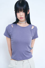 ユーマレイヤードリブTシャツ