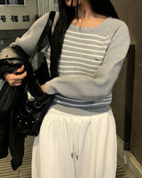 [ORIGINAL] onel stripe raglan knit