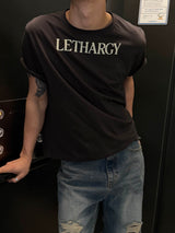 Lettering crop half t-shirts(3color)