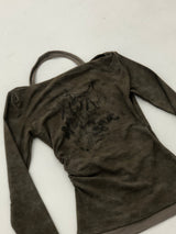 Vintage Washing Halterneck T-Shirt