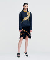 Double Rib Sweatshirt - Dall Sheep _ NAVY