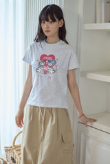 26SS★ チェリーベスティクロップ半袖Tシャツ