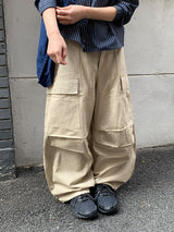 Roil Cotton Wide Cargo Pants