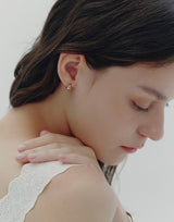 26SS★ H Edition Silver Rainy One-Touch Earrings