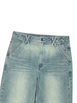 DOUBLE CAT WASHED DENIM SAND