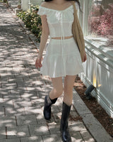 Laura frill mini skirt