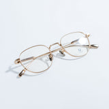 Knouun Round titanium glasses CODE. 102. B Sizzy Gold