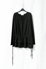 frill skirt shirring long top(3colors)