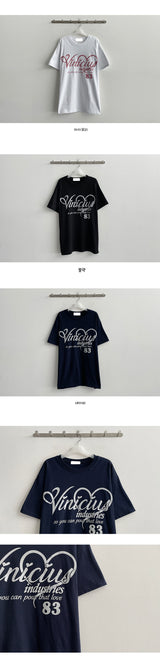 Mer Heart Oversized Fit Short Sleeve Tee