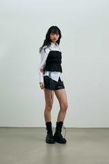 CLARI FAUX MICRO PANTS / BLACK