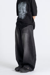 Wixo Wide Washed Denim