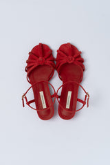Corsage strap sandal_red