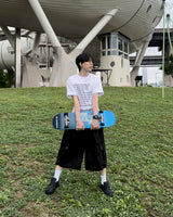 Aver Eyelet Cargo Bermuda Pants