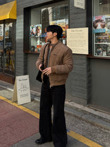 Vintage flare black denim pants