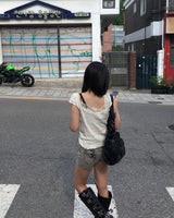 Studショートデニムパンツ
