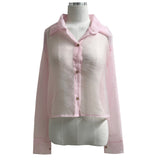 Luna See-Through Layered Long Sleeve Shirt (3 Colors)