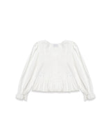 Square Frill Blouse (White)