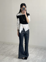 Port Off-Shoulder T-Shirt