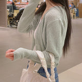Milk Cropped Cardigan