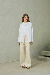 BRIGHT OVERSIZED SHIRT / WHITE
