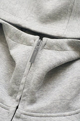 Oversize Fleece Zip Hoodie