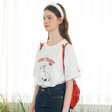 ハッピーバニーTシャツ - ホワイト