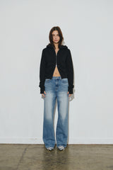 bt フードジップアップ (black)