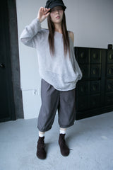 buckle midi balloon pants(2colors)
