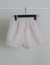 Kina Bendable Angora Fur Micro Shorts (Angora Fur Fabric)