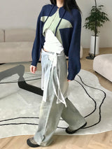 Marco crop knit zip up