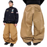 wide back pocket cotton pintuck pants