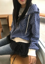 スターピグメントフードジップアップ