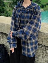 Authentic Hoodie Check Shirt 2C