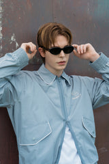 PIPING BLOUSON SET - OUTER (SKY BLUE)