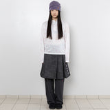 Twister Button Panel Beanie - Purple