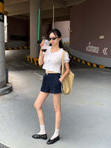 [MADE] Rollton Nylon Lace Banded Waist Short Pants