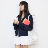 Dot pattern bag_ivory