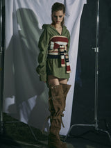 BUCKLE THIGH HIGH BOOTS [LOW]