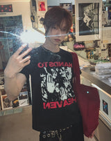 ヘブン グラフィック レタリング ショートスリーブ Tシャツ