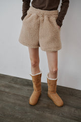 Boucle half pants (Beige)
