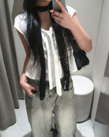 Grey leopard pants