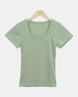 ラピノ Uネック 半袖Tシャツ