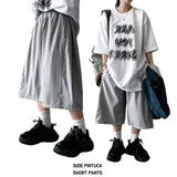 Kedin Side Pintuck Slit Banding Bermuda Shorts