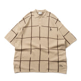 ROUGH KNIT POLO(Brown)
