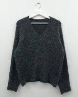 [MD Pick]Wool-Touch Brush V-Neck Knit (4 Colors)