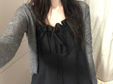 Lua see-through V-neck cardigan (5 colors)