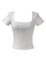 dottie crop short sleeve T (2color)