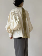 Low Nylon String Loose Fit Jacket