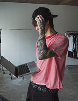 Norby クロップストライプ半袖Tシャツ