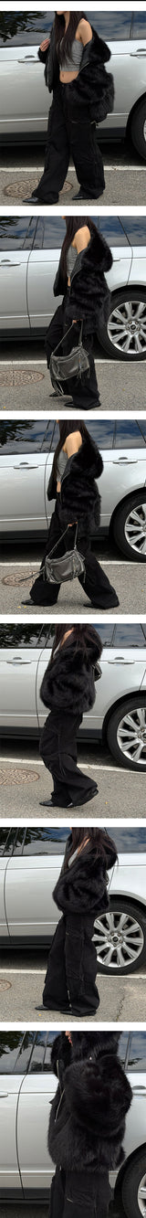 [Unisex] Fur 2way hood jumper(4color)